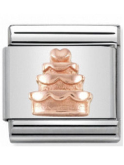 Maillon Nomination classic relief gateau à étage