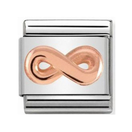 Maillon Nomination classic relief symbole de l'infini