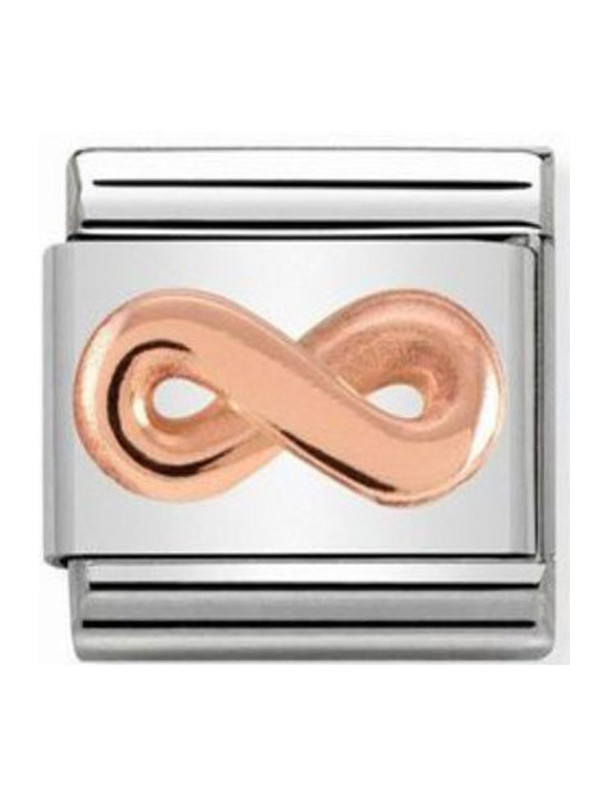 Maillon Nomination classic relief symbole de l'infini