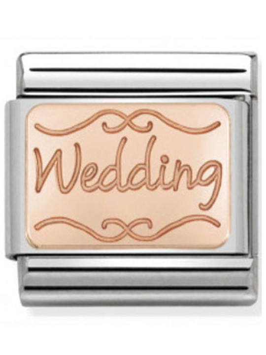 Maillon Nomination classic Wedding en Or rose