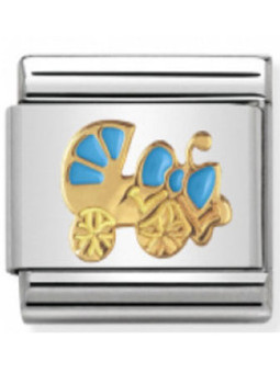 Maillon Nomination classic poussette bleue