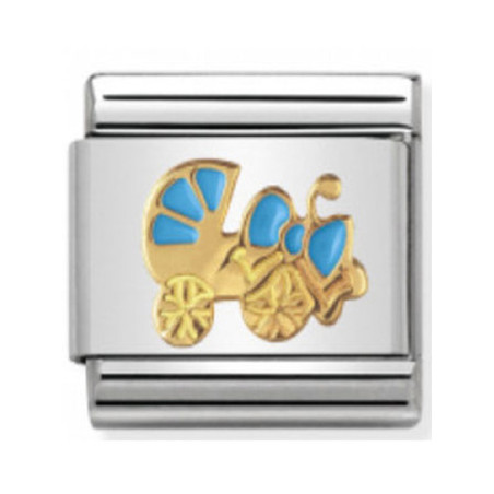 Maillon Nomination classic poussette bleue