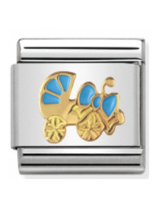 Maillon Nomination classic poussette bleue