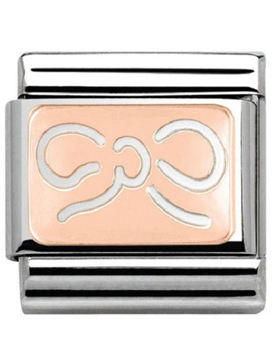 Maillon Nomination noeud Or rose