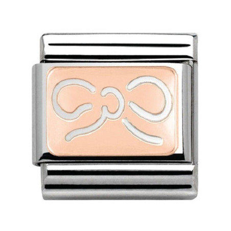 Maillon Nomination noeud Or rose