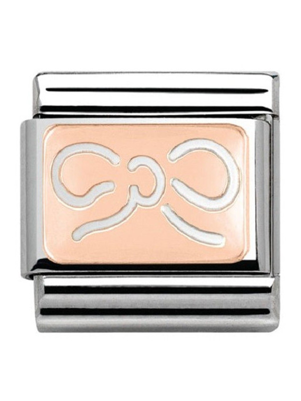 Maillon Nomination noeud Or rose