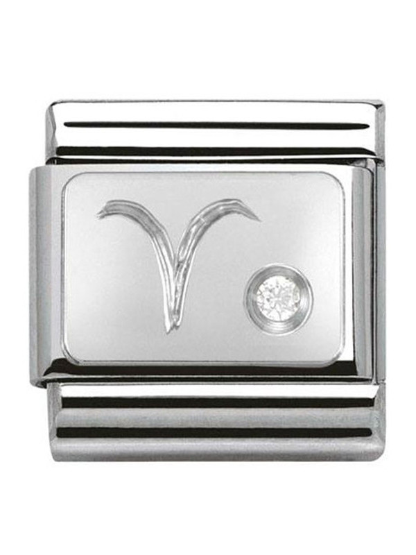 Maillon Nomination classic Bélier en Argent et oxyde de zirconium