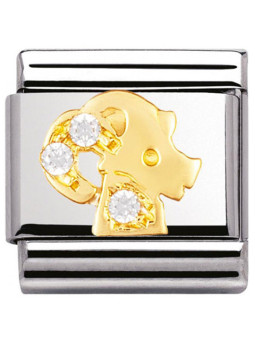 Maillon Nomination classic zodiaque Capricorne et pierres