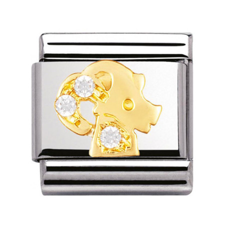 Maillon Nomination classic zodiaque Capricorne et pierres