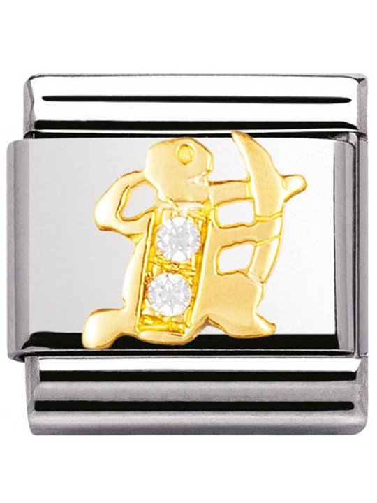 Maillon Nomination classic zodiaque Sagittaire et pierres