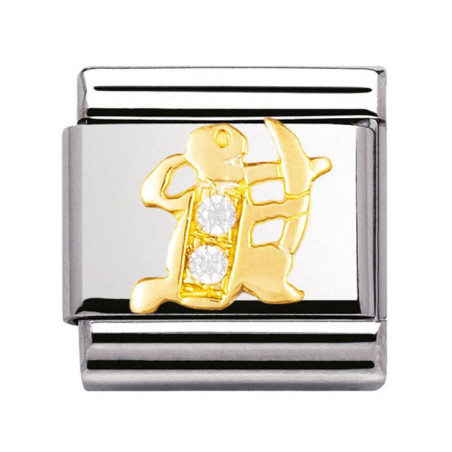 Maillon Nomination classic zodiaque Sagittaire et pierres