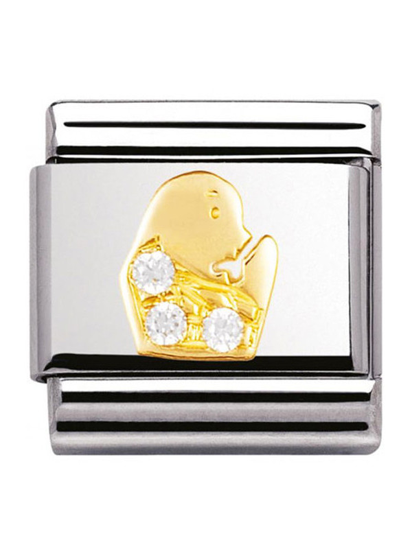 Maillon Nomination classic zodiaque Vierge et pierres