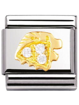 Maillon Nomination classic zodiaque Lion et pierres