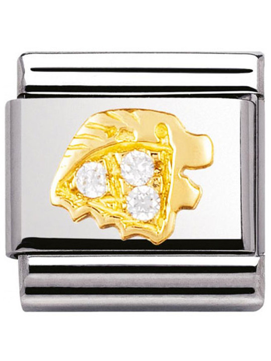 Maillon Nomination classic zodiaque Lion et pierres