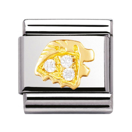 Maillon Nomination classic zodiaque Lion et pierres