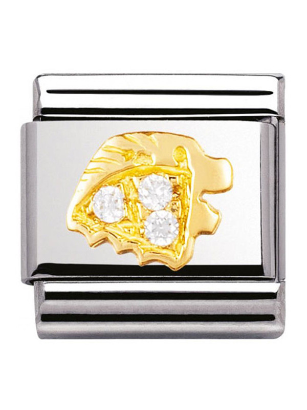 Maillon Nomination classic zodiaque Lion et pierres
