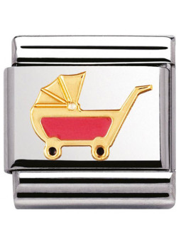 Maillon Nomination classic berceau rose