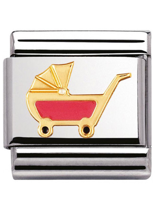 Maillon Nomination classic berceau rose