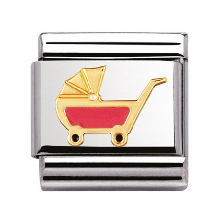 Maillon Nomination classic berceau rose