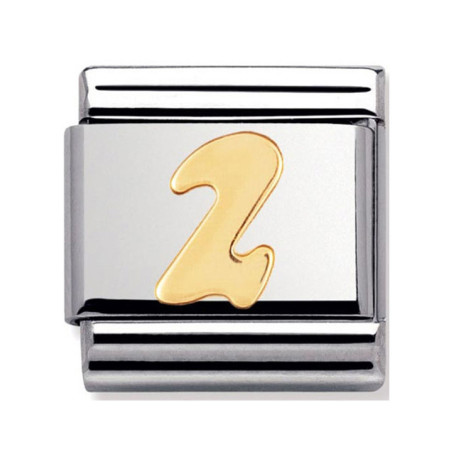 Maillon Nomination classic chiffre 2 en Or