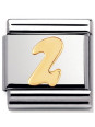 Maillon Nomination classic chiffre 2 en Or