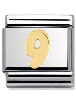 Maillon Nomination classic chiffre 9 en Or