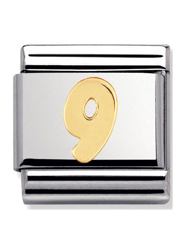 Maillon Nomination classic chiffre 9 en Or