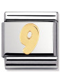 Maillon Nomination classic chiffre 9 en Or