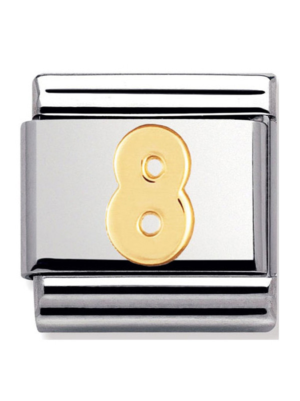 Maillon Nomination classic chiffre 8 en Or