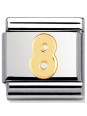Maillon Nomination classic chiffre 8 en Or