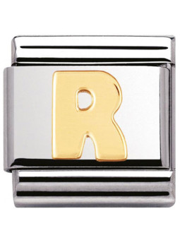 Maillon Nomination classic Lettre R standard Or