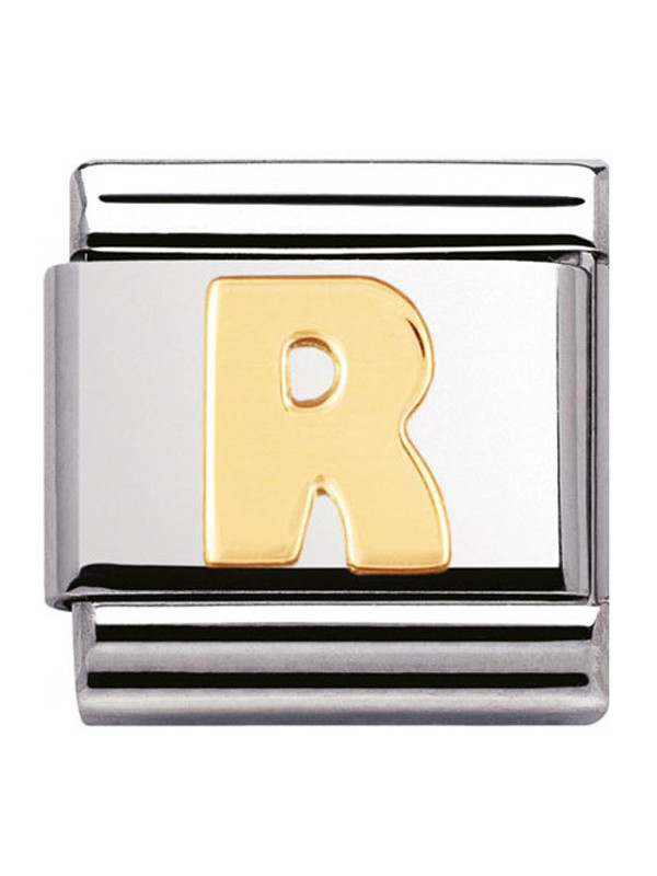 Maillon Nomination classic Lettre R standard Or