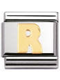 Maillon Nomination classic Lettre R standard Or