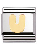 Maillon Nomination classic Lettre U standard Or 