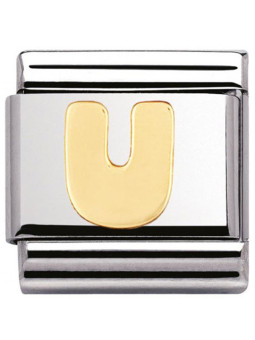 Maillon Nomination classic Lettre U standard Or