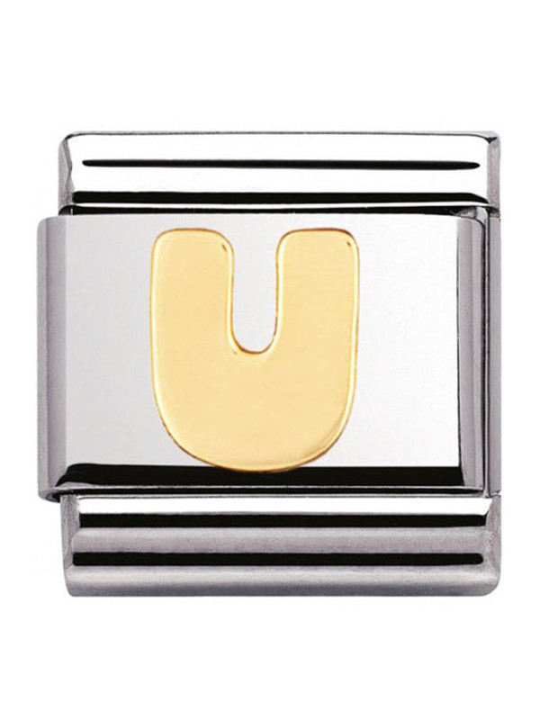 Maillon Nomination classic Lettre U standard Or