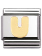 Maillon Nomination classic Lettre U standard Or
