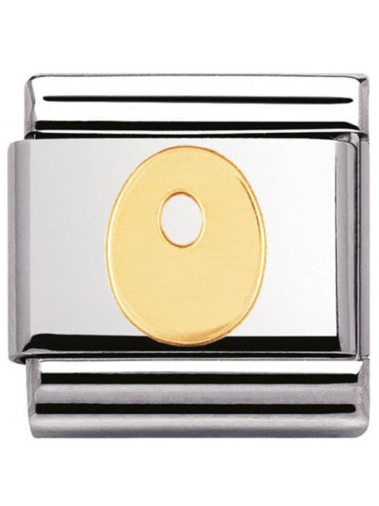Maillon Nomination classic Lettre O standard Or
