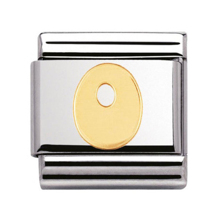 Maillon Nomination classic Lettre O standard Or