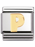 Maillon Nomination classic Lettre P standard Or 