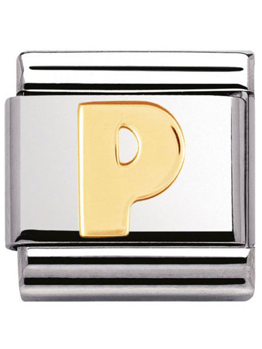 Maillon Nomination classic Lettre O standard Or