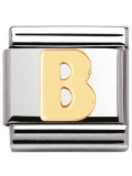 Maillon Nomination classic Lettre B standard Or 