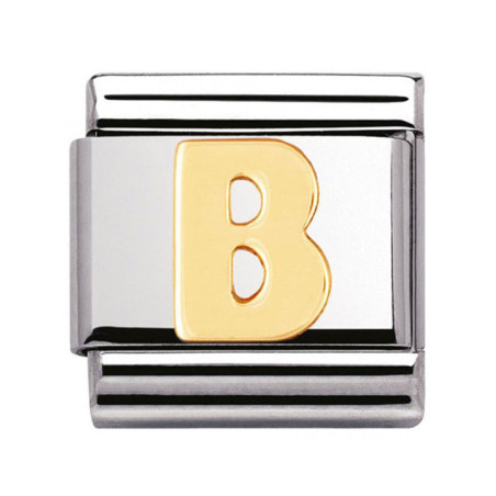 Maillon Nomination classic Lettre B standard Or