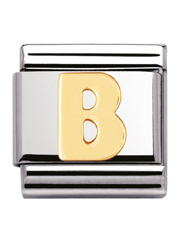 Maillon Nomination classic Lettre B standard Or