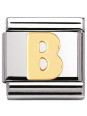 Maillon Nomination classic Lettre B standard Or