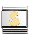 Maillon Nomination classic Lettre S standard Or 