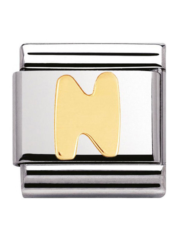 Maillon Nomination classic Lettre N standard Or