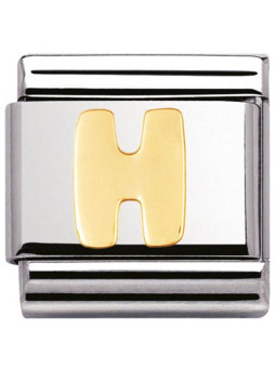 Maillon Nomination classic Lettre H standard Or