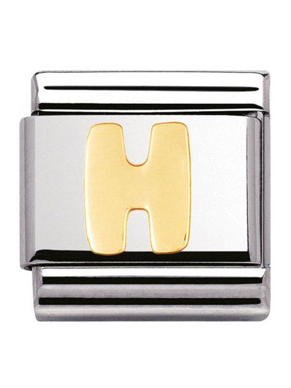 Maillon Nomination classic Lettre H standard Or