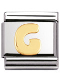 Maillon Nomination classic Lettre G standard Or 
